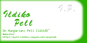 ildiko pell business card